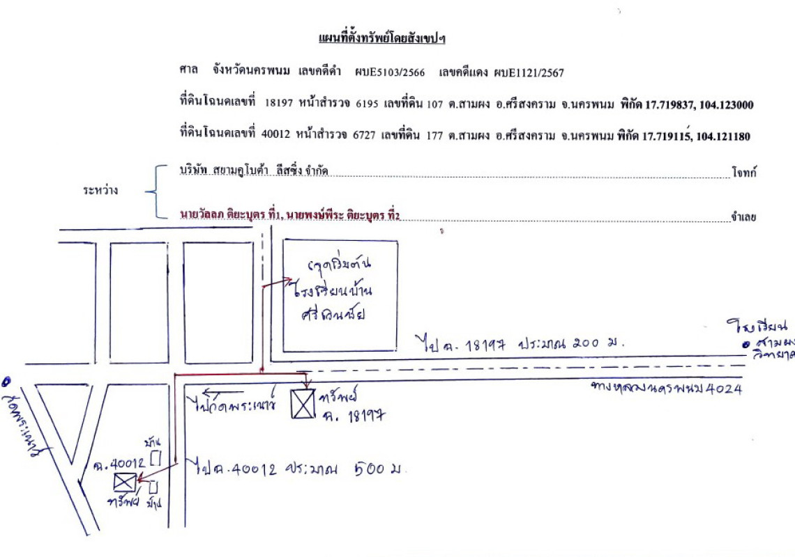 ที่ดินเปล่า นครพนม ศรีสงคราม สามผง 62170