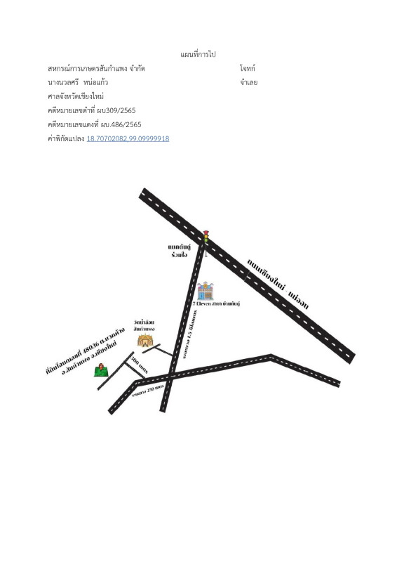 Residential land/lot Chiang Mai San Kamphaeng Buak Khang 92300