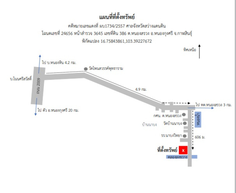 ที่ดินเปล่า กาฬสินธุ์ หนองกุงศรี หนองสรวง 305000