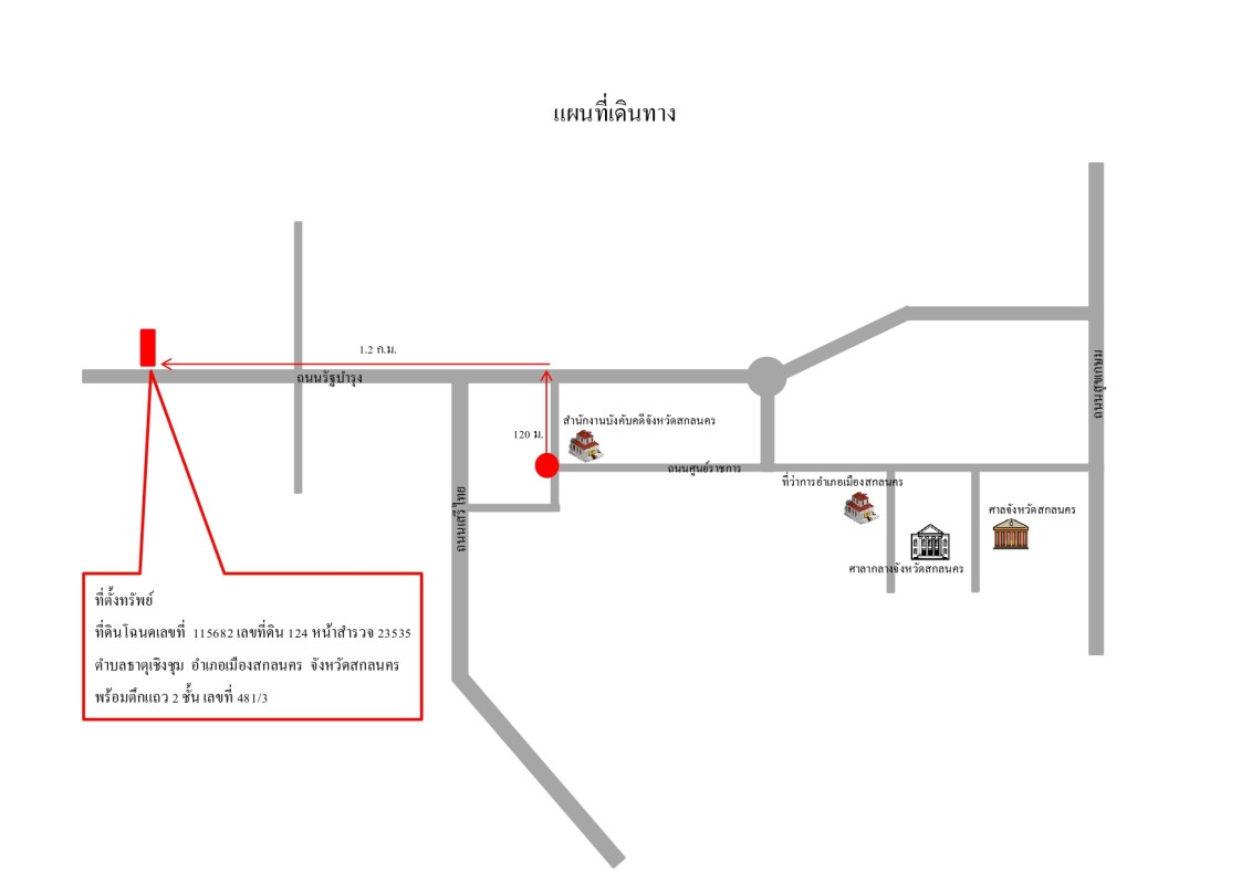 ทาวน์เฮ้าส์ สกลนคร เมืองสกลนคร ธาตุเชิงชุม 2157424