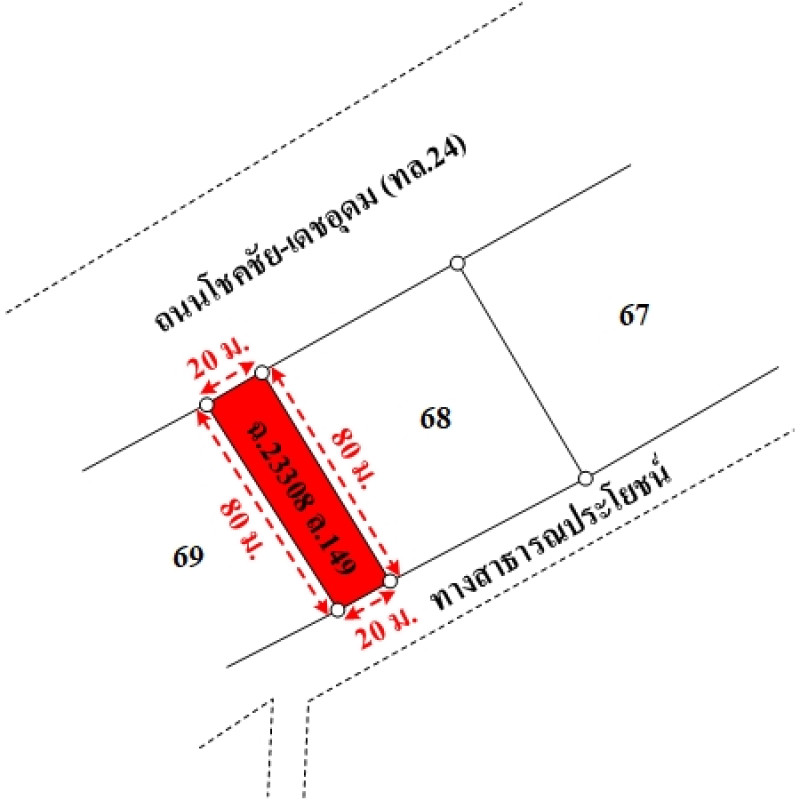 ที่ดินเปล่า อุบลราชธานี เดชอุดม นากระแซง 1030000