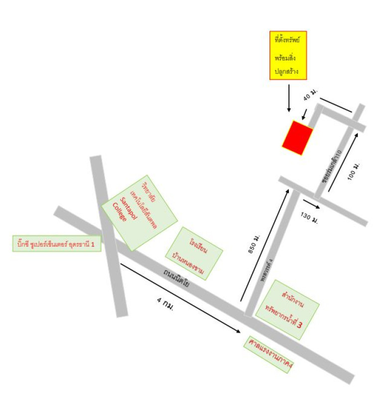 บ้านเดี่ยว อุดรธานี เมืองอุดรธานี หนองนาคำ 1053720