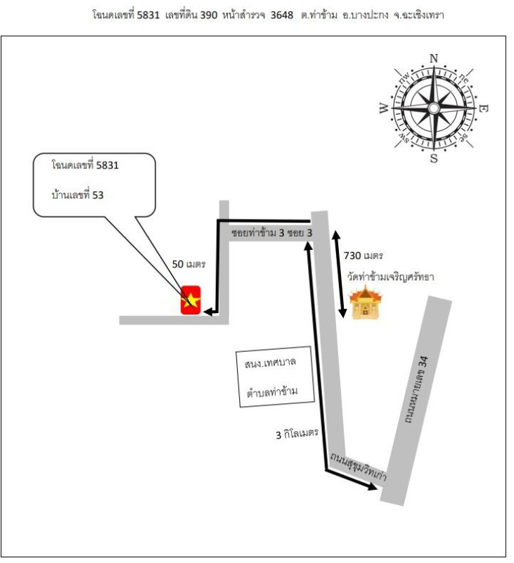 Townhouse Chachoengsao Bang Pakong Tha Kham 615600