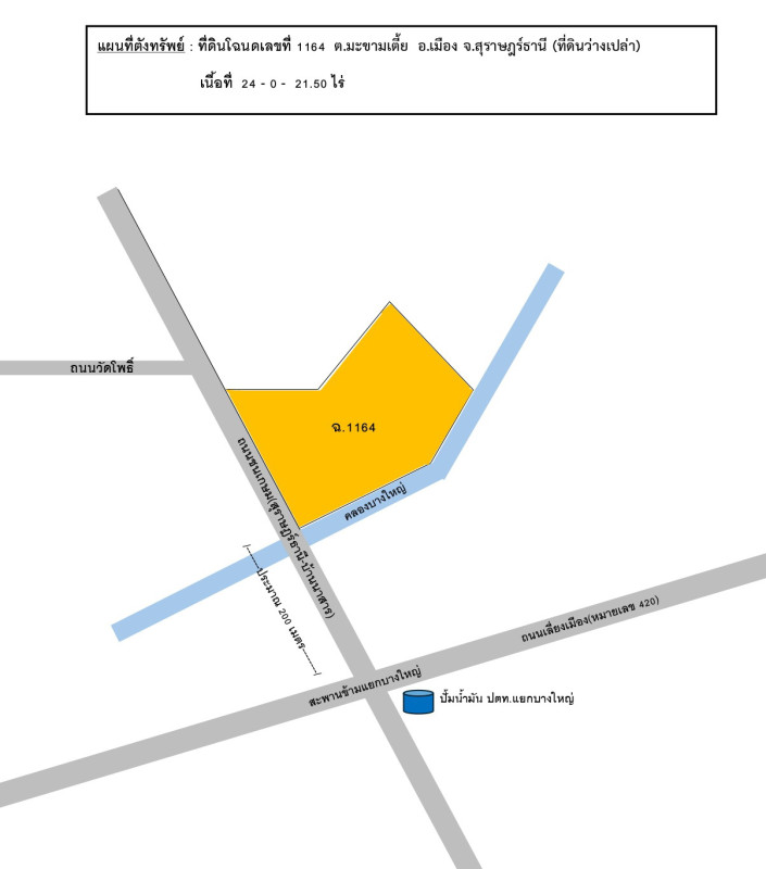 Residential land/lot Surat Thani Mueang Surat Thani Makham Tia 365617000