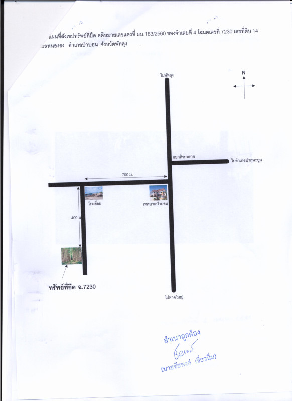 Residential land/lot Phatthalung Pa Bon Wang Mai 226500