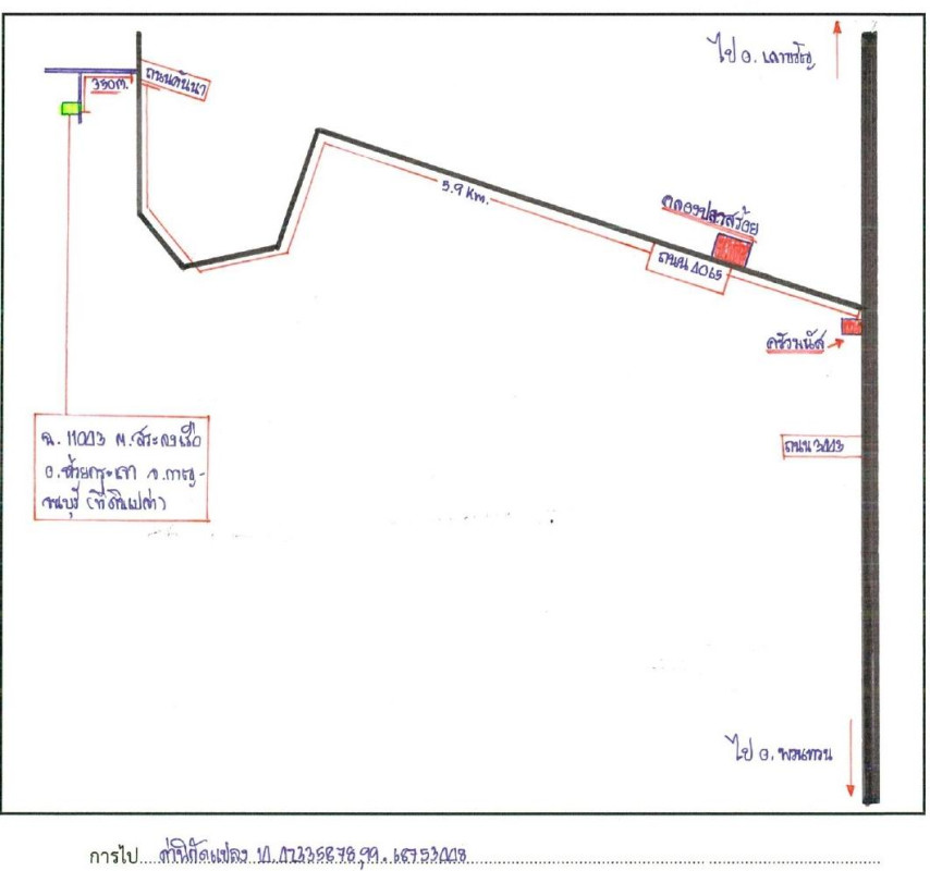 ที่ดินเปล่า กาญจนบุรี ห้วยกระเจา สระลงเรือ 106300