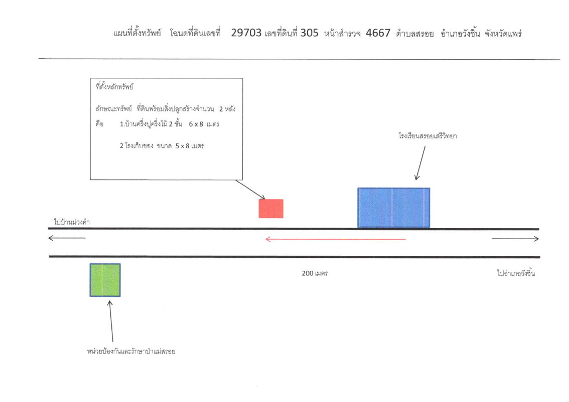 บ้านเดี่ยว แพร่ วังชิ้น สรอย 595500