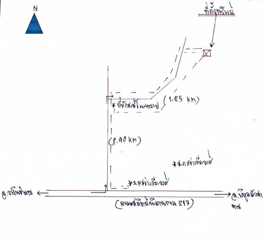 Residential land/lot Ubon Ratchathani Sawang Wirawong Sawang 52500