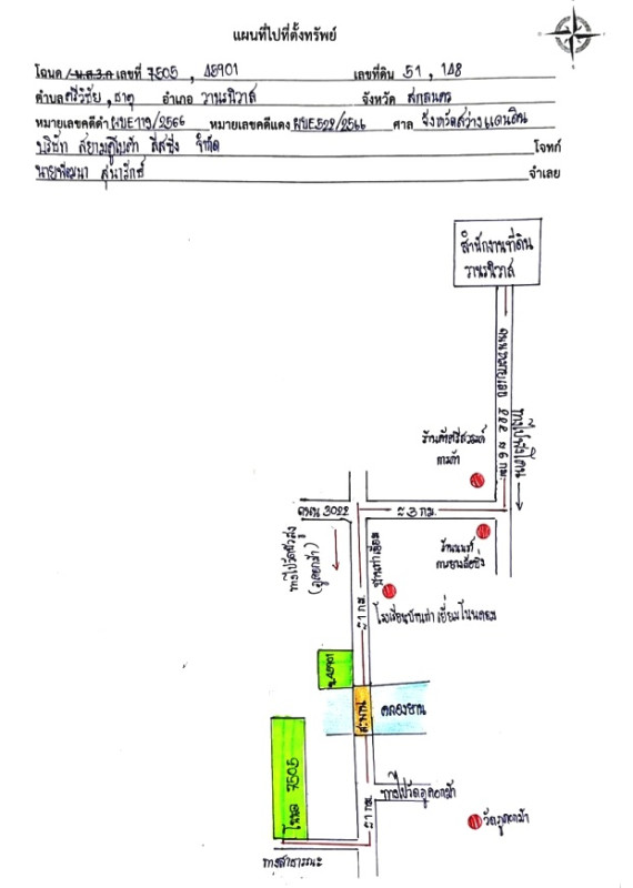 ที่ดินเปล่า สกลนคร วานรนิวาส ศรีวิชัย 764790