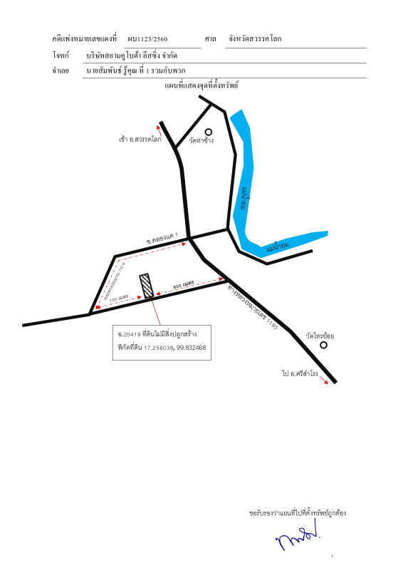 Residential land/lot Sukhothai Sawankhalok Yan Yao 186000