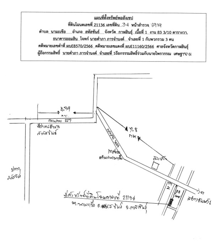 บ้านเดี่ยว กาฬสินธุ์ สหัสขันธ์ นามะเขือ 1280000