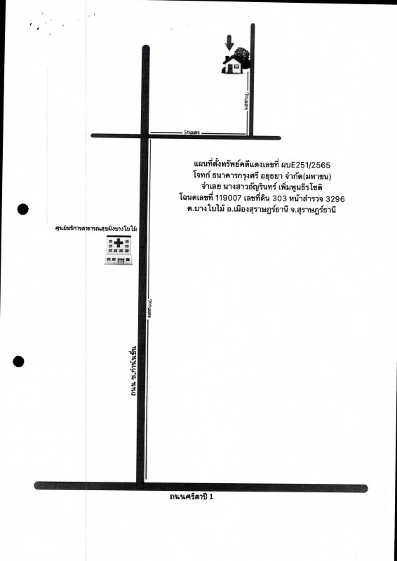ทาวน์เฮ้าส์ สุราษฎร์ธานี เมืองสุราษฎร์ธานี บางใบไม้ 2064000