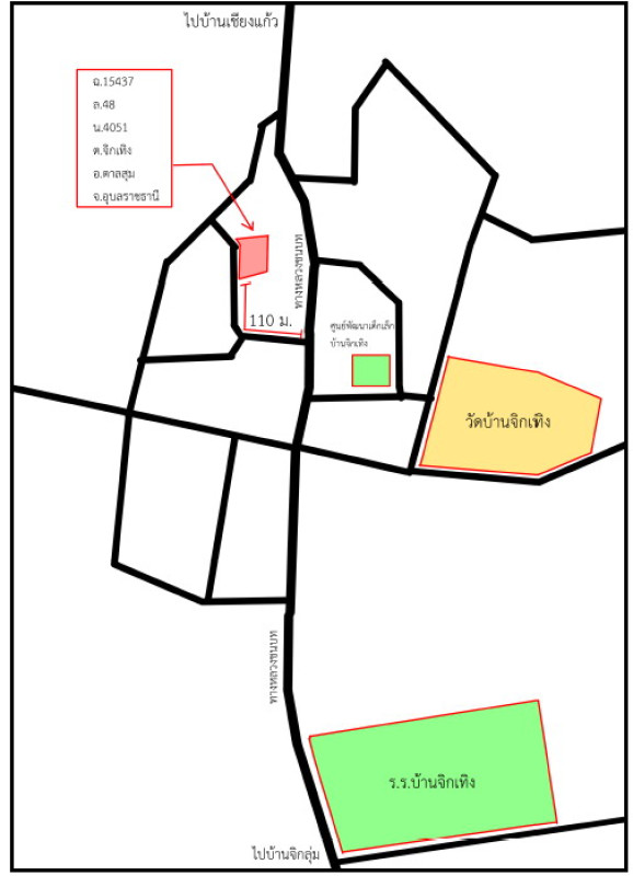 ที่ดินเปล่า อุบลราชธานี ตาลสุม จิกเทิง 54900