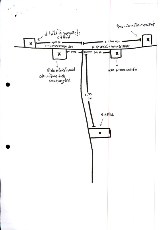 Residential land/lot Surat Thani Kanchanadit Krut 1966000