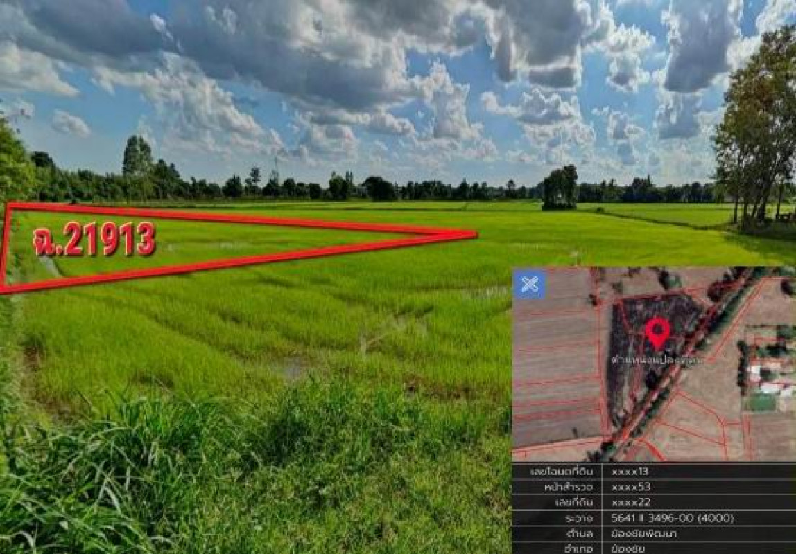 Residential land/lot Kalasin Khong Chai Khong Chai Phatthana 116000