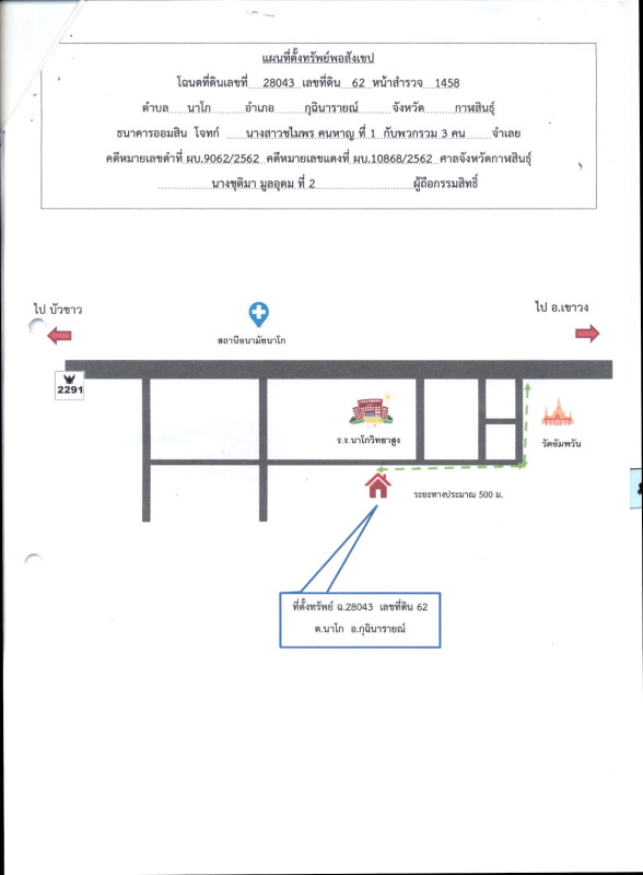 บ้านเดี่ยว กาฬสินธุ์ กุฉินารายณ์ นาโก 421000