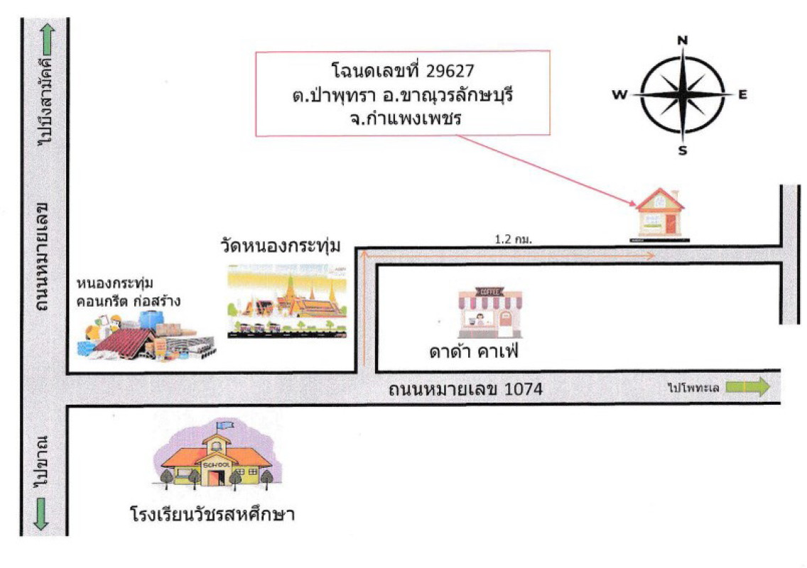 บ้านเดี่ยว กำแพงเพชร ขาณุวรลักษบุรี ป่าพุทรา 689640