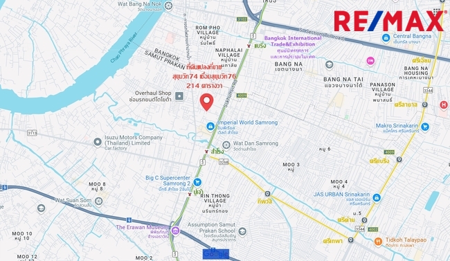 Residential land/lot Samut Prakan Mueang Samut Prakan Samrong Nuea 80000