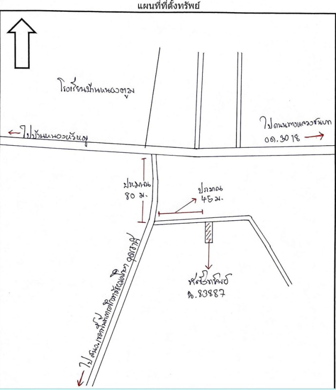 Residential land/lot Udon Thani Mueang Udon Thani Ban Chan 264500