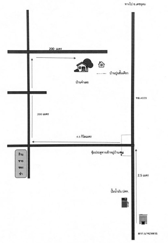 บ้านเดี่ยว อุบลราชธานี นาจะหลวย บ้านตูม 304740