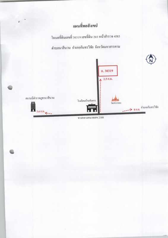ที่ดินเปล่า มหาสารคาม กันทรวิชัย นาสีนวน 415000