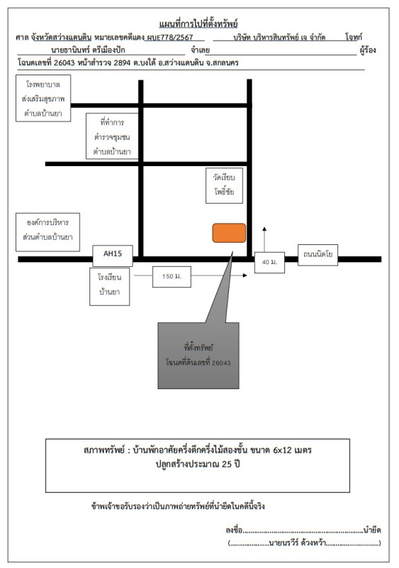ทาวน์เฮ้าส์ สกลนคร สว่างแดนดิน บงใต้ 642600