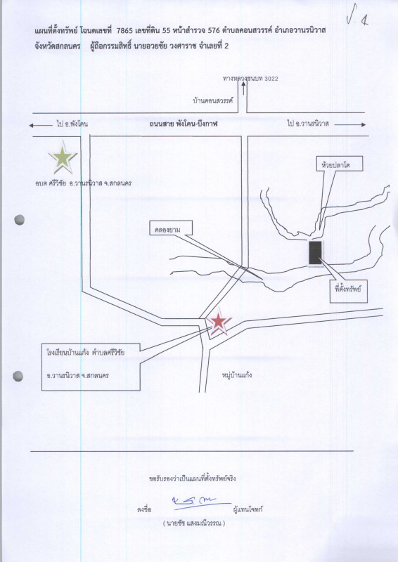 ที่ดินเปล่า สกลนคร วานรนิวาส คอนสวรรค์ 521700