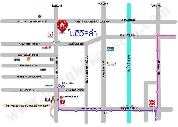 บ้านแฝด โมดิวิลล่า บางบัวทอง นนทบุรี บางบัวทอง บางบัวทอง 3449997