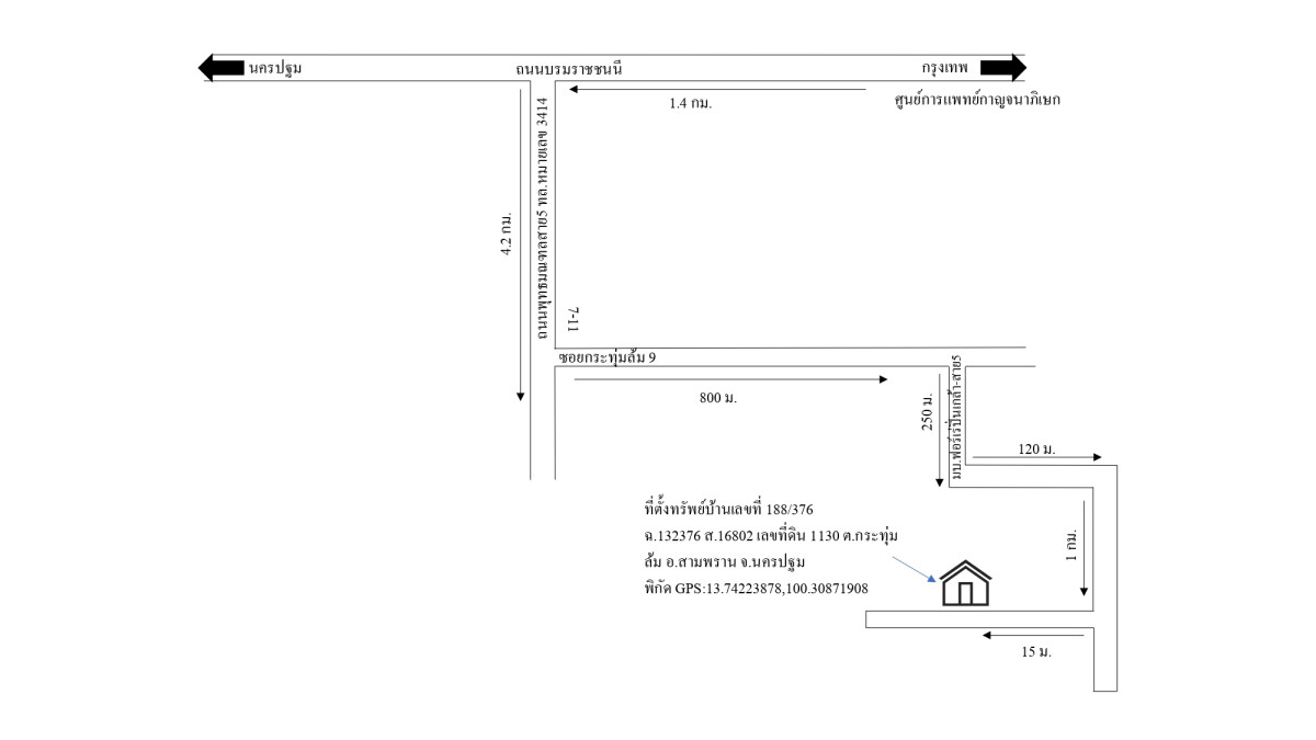 ทาวน์เฮ้าส์ นครปฐม สามพราน กระทุ่มล้ม 919556