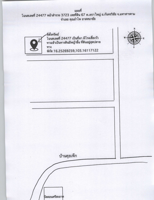 บ้านเดี่ยว มหาสารคาม กันทรวิชัย เขวาใหญ่ 779290