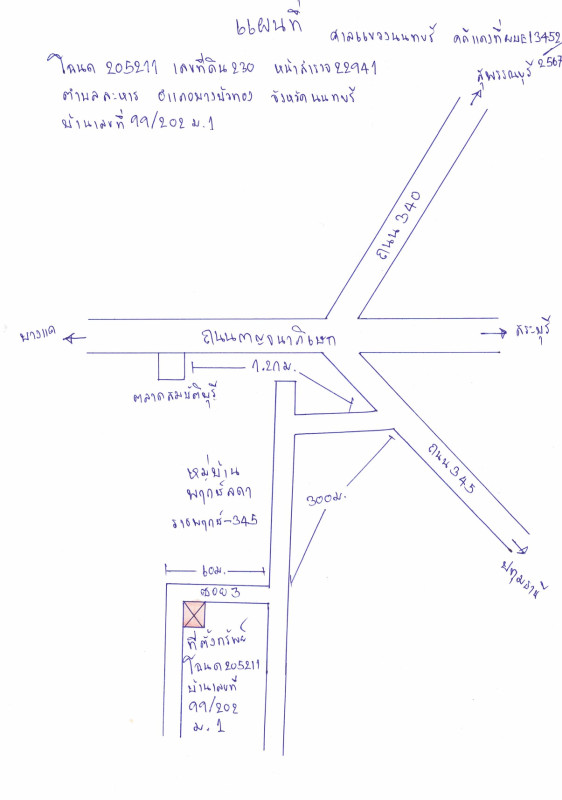 บ้านเดี่ยว นนทบุรี บางบัวทอง ละหาร 4487160