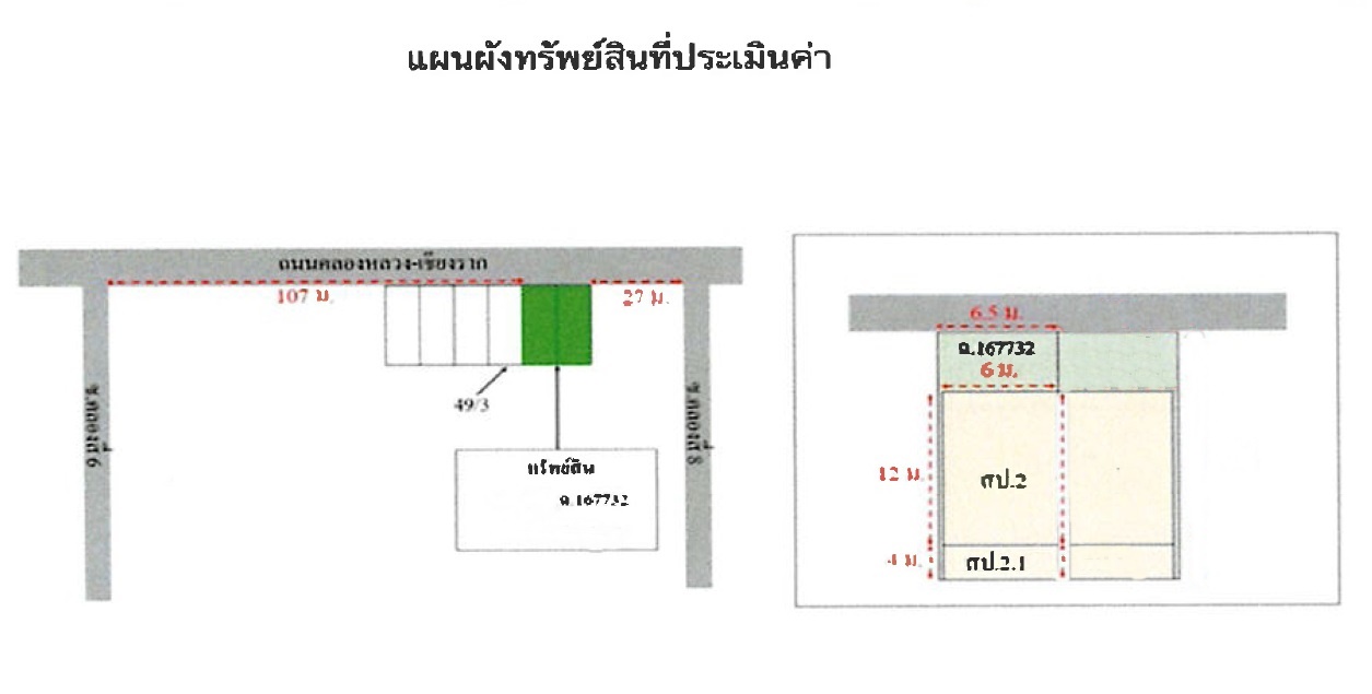 Commercial building Pathum Thani Khlong Luang Khlong Si 8415000