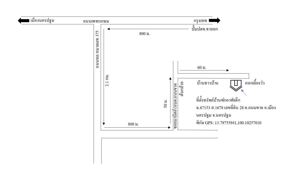 บ้านเดี่ยว นครปฐม เมืองนครปฐม ถนนขาด 1425075