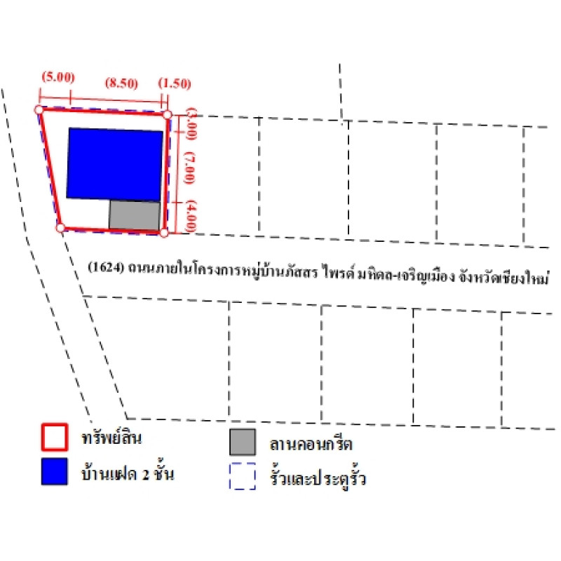 บ้านแฝด ภัสสร ไพรด์ มหิดล-เจริญเมือง เชียงใหม่ สันกำแพง ต้นเปา 3219000