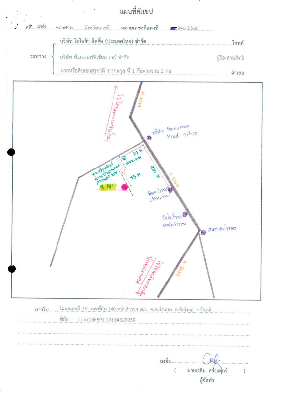 Residential land/lot Chaiyaphum Sap Yai Tako Thong 20000