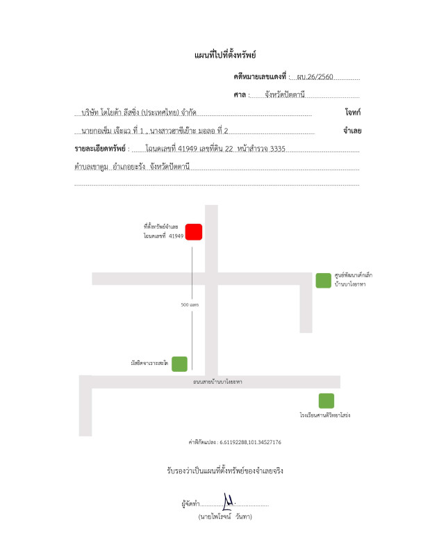 ที่ดินเปล่า ปัตตานี ยะรัง เขาตูม 274890
