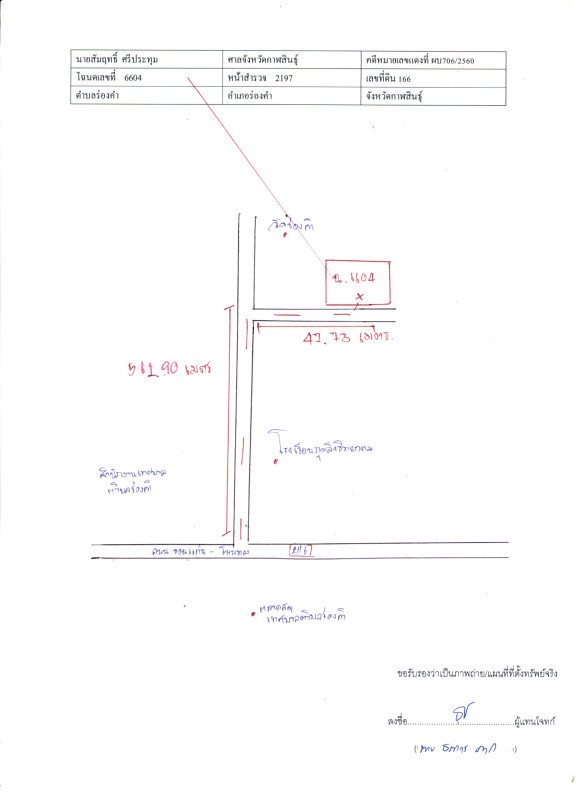 บ้านเดี่ยว กาฬสินธุ์ ร่องคำ ร่องคำ 1392000