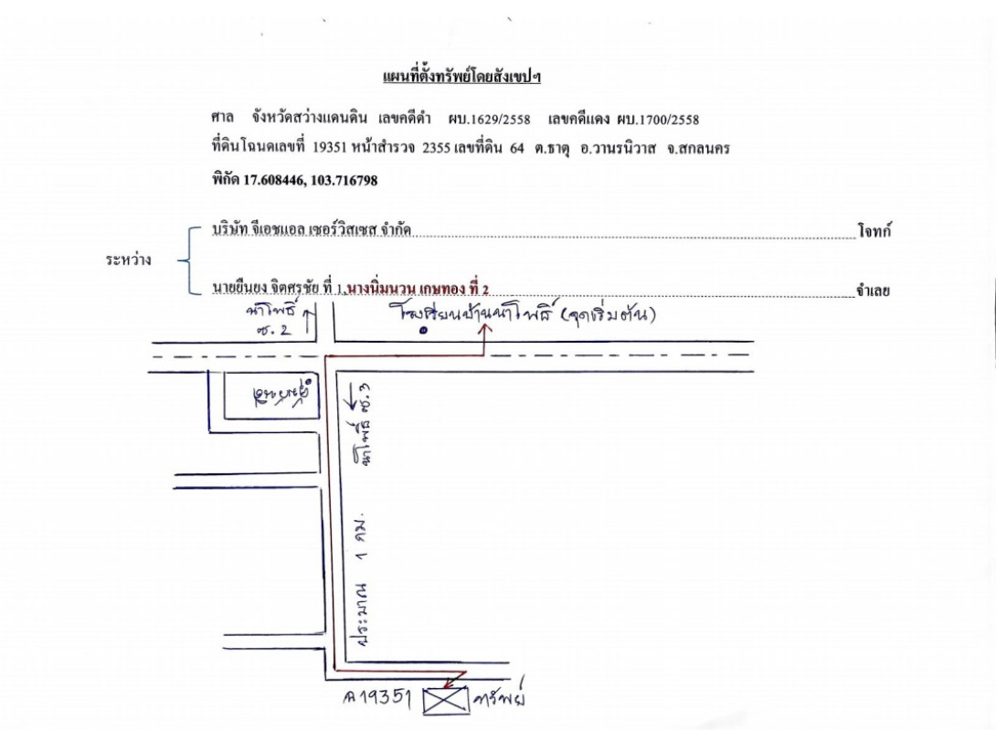ที่ดินเปล่า สกลนคร วานรนิวาส คอนสวรรค์ 381900