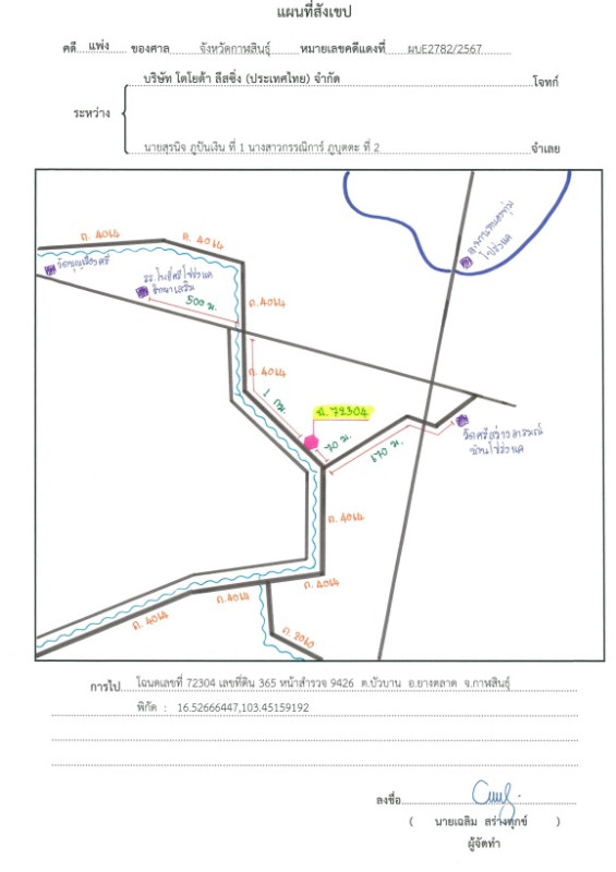 Residential land/lot Kalasin Yang Talat Bua Ban 230800