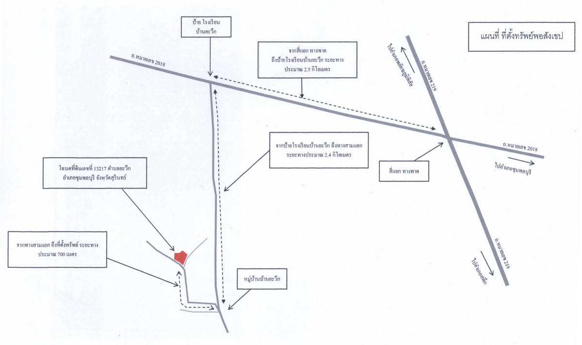 Residential land/lot Surin Chumphon Buri Yawuek 251460