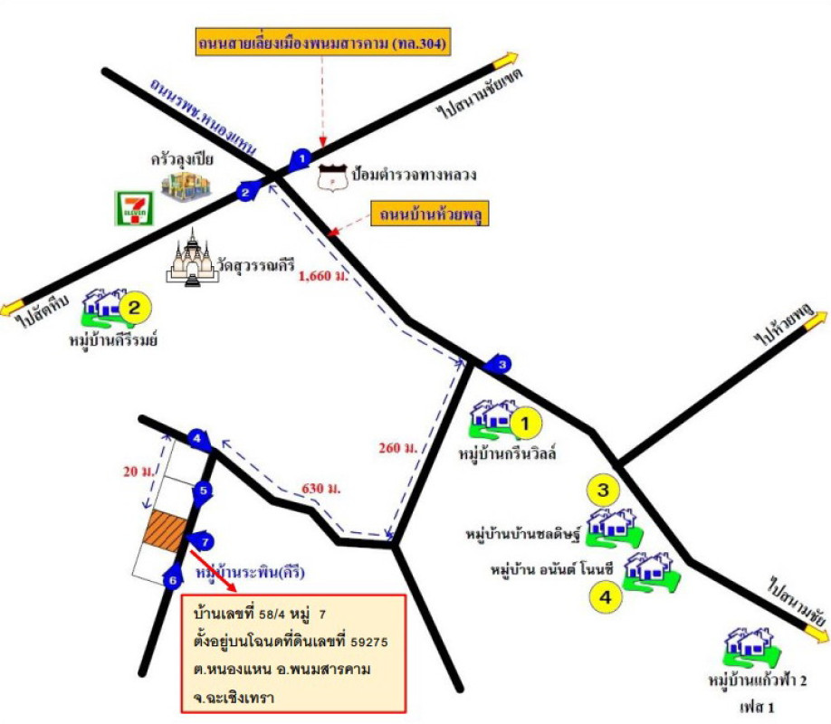 บ้านเดี่ยว ฉะเชิงเทรา พนมสารคาม หนองแหน 1866608