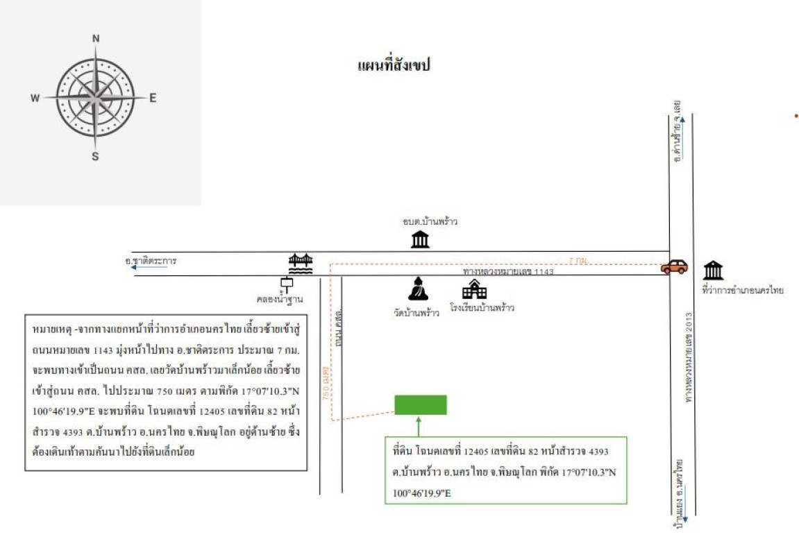ที่ดินเปล่า พิษณุโลก นครไทย บ้านพร้าว 79529