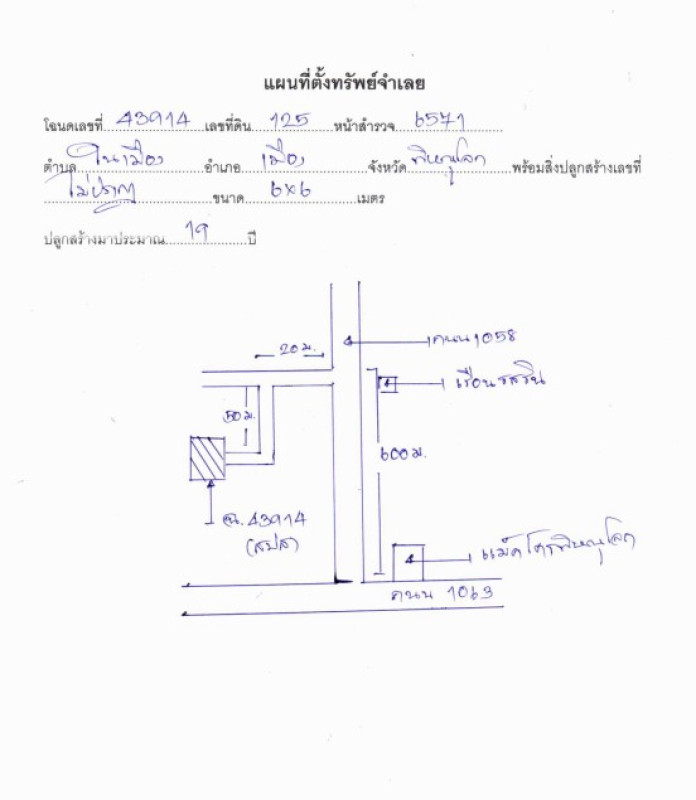 ที่ดินเปล่า พิษณุโลก เมืองพิษณุโลก ในเมือง 719400