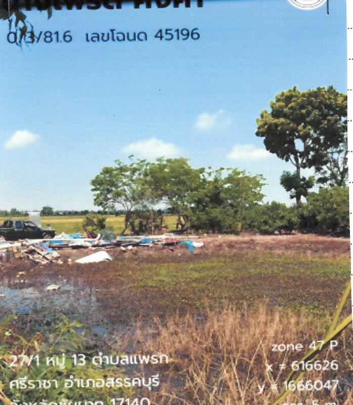 Residential land/lot Chai Nat Sankhaburi Phraek Si Racha 160272