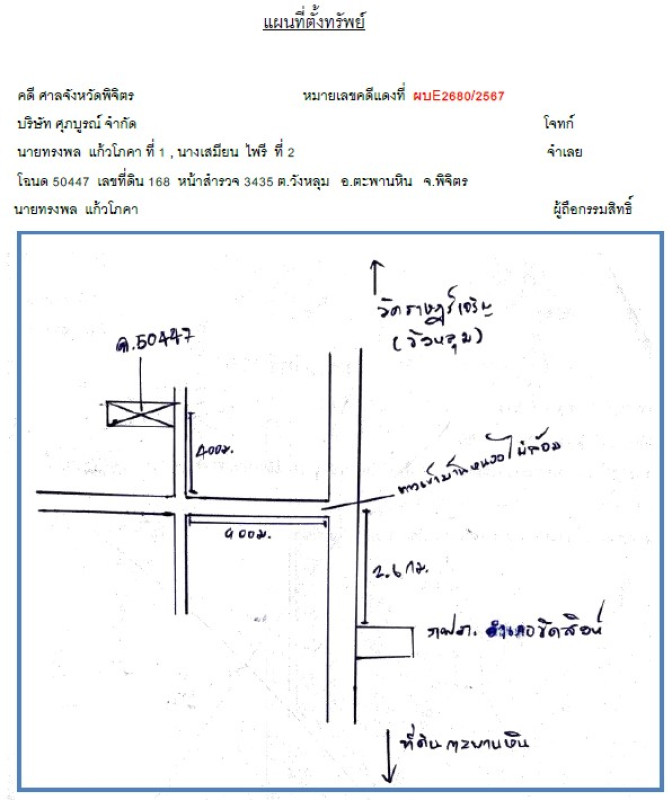 ที่ดินเปล่า พิจิตร ตะพานหิน วังหลุม 300000