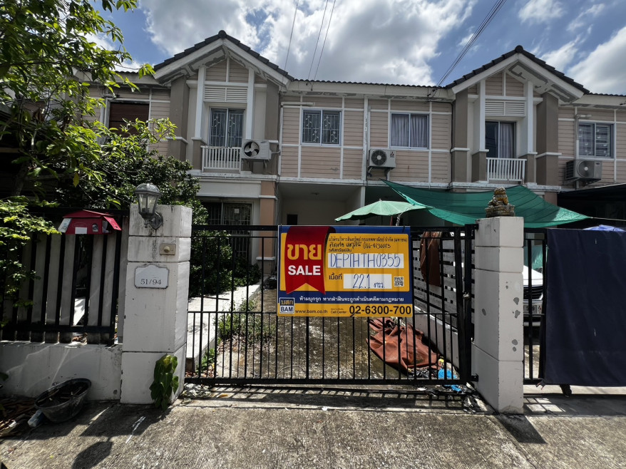 Townhouse Pathum Thani Khlong Luang Khlong Sam 1575000