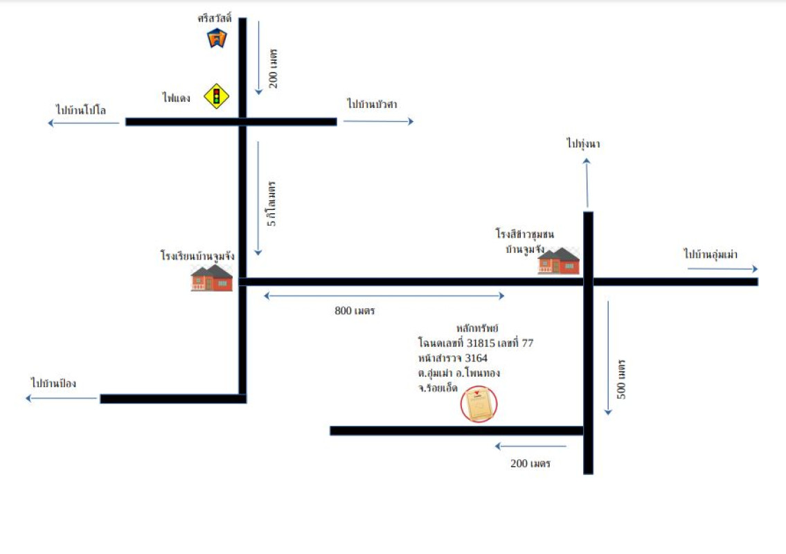 Single house Roi Et Phon Thong Um Mao 565136