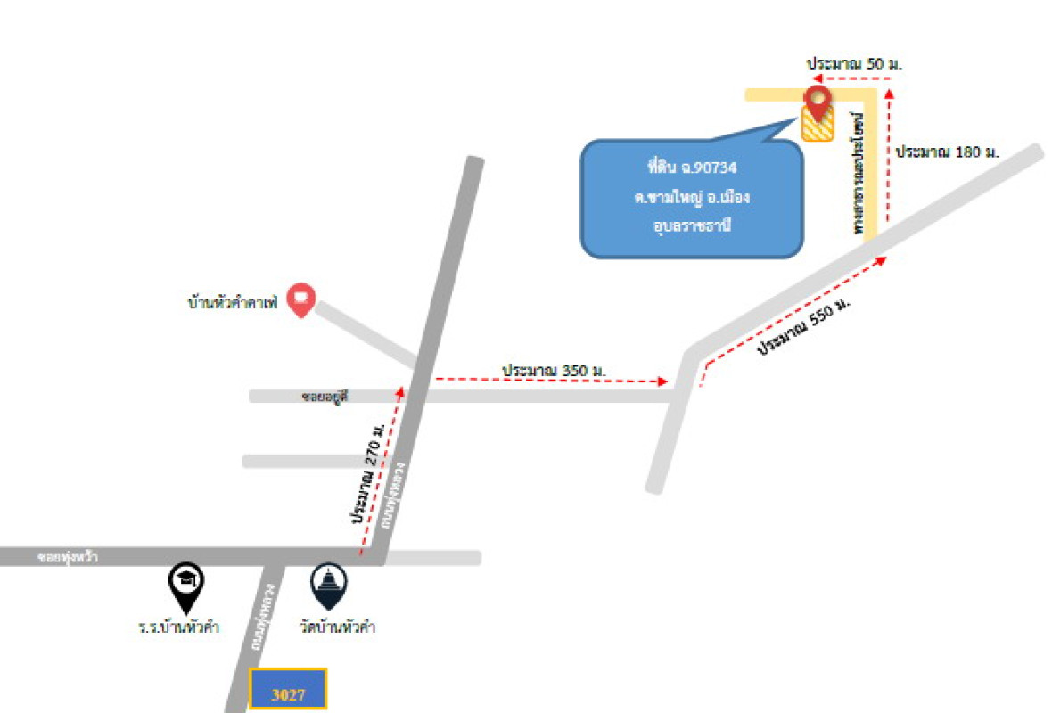 Residential land/lot Ubon Ratchathani Mueang Ubon Ratchathani Kham Yai 564900