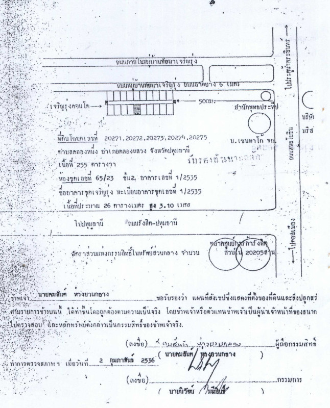 คอนโด ปทุมธานี คลองหลวง คลองหนึ่ง 260000