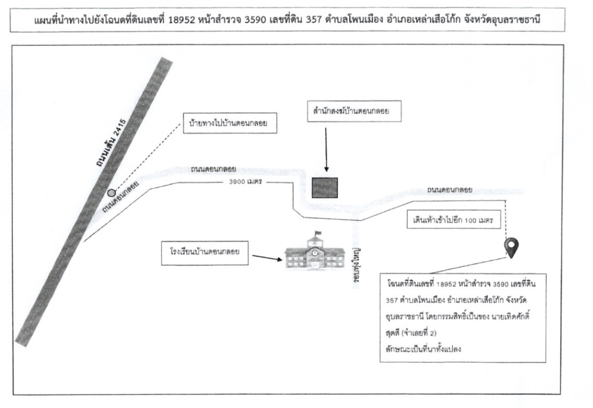 Residential land/lot Ubon Ratchathani Lao Suea Kok Phon Mueang 87000